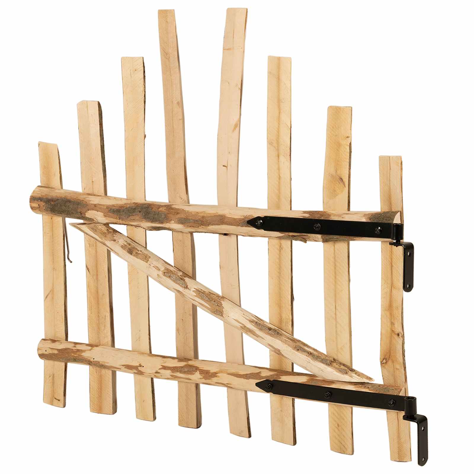 vidaXL Bogenzauntor 100 x 90 cm Imprägniertes Haselholz Natur