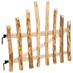 vidaXL Bogenzauntor 100 x 90 cm Imprägniertes Haselholz Natur