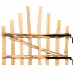 vidaXL Bogenzauntor 100 x 90 cm Imprägniertes Haselholz Natur