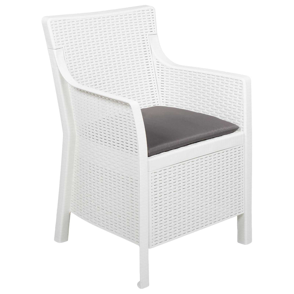 vidaXL Sessel Weiß PP