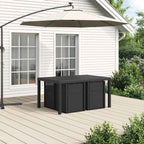 vidaXL Garten Essgruppe mit Kissen 5 pcs Anthrazit und Creme PP