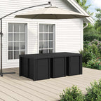 vidaXL Garten Essgruppe mit Kissen 7 pcs Anthrazit PP