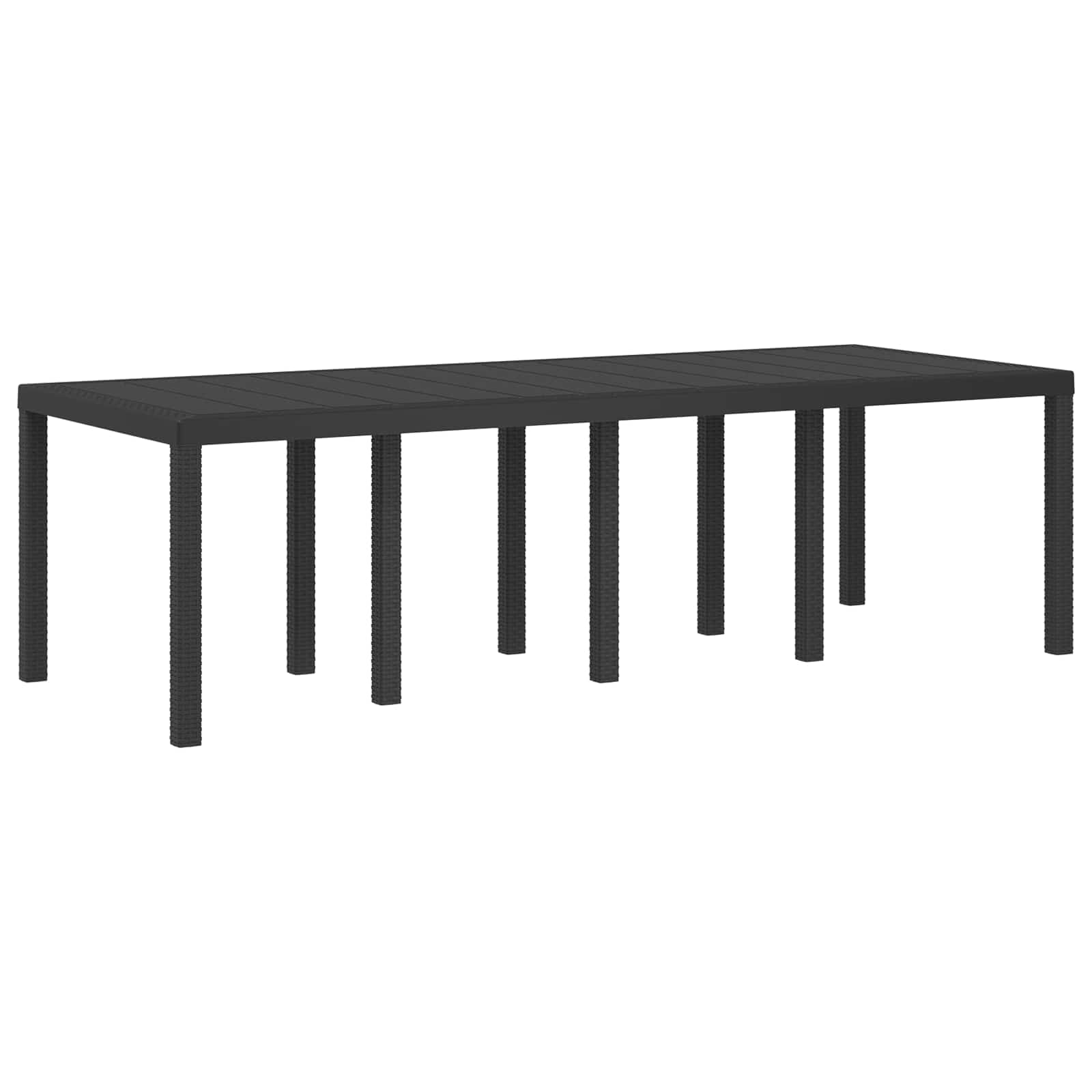 vidaXL Garten Essgruppe mit Kissen 9 pcs Anthrazit PP