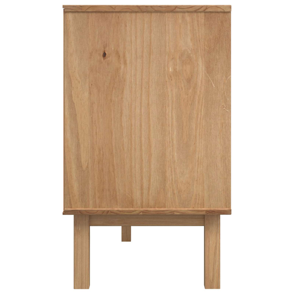 vidaXL Sideboard OTTA Braun und Schwarz 114 x 43 x 73,5 cm