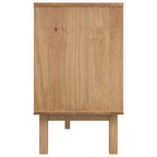 vidaXL Sideboard OTTA Braun und Schwarz 114 x 43 x 73,5 cm