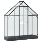 vidaXL Garten Gewächshaus mit Tür Anthrazit 183,5 x 63,5 x 207 cm