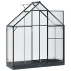 vidaXL Garten Gewächshaus mit Tür Anthrazit 183,5 x 63,5 x 207 cm