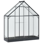 vidaXL Garten Gewächshaus mit Tür Anthrazit 183,5 x 63,5 x 207 cm