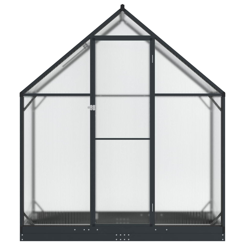 vidaXL Garten Gewächshaus mit Tür Anthrazit 183,5 x 63,5 x 207 cm