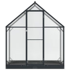 vidaXL Garten Gewächshaus mit Tür Anthrazit 183,5 x 63,5 x 207 cm