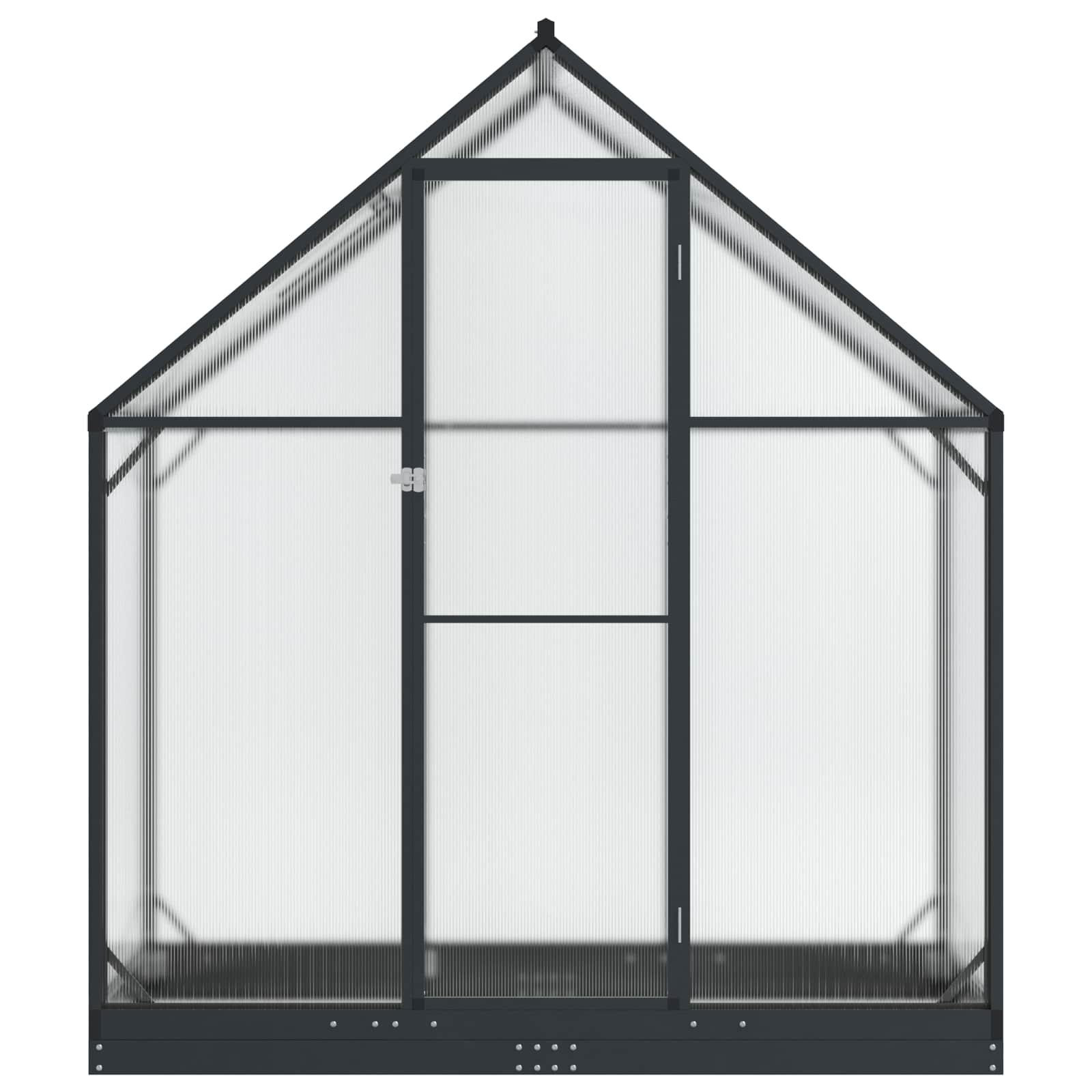 vidaXL Garten Gewächshaus mit Tür Anthrazit 183,5 x 63,5 x 207 cm