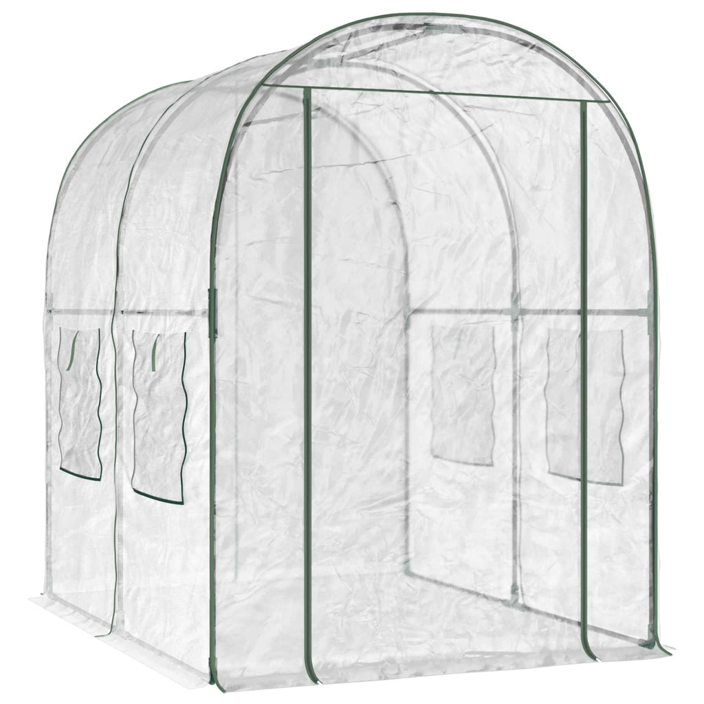 vidaXL Gewächshaus mit Rahmen 160 x 200 x 192,5 cm PVC Transparent