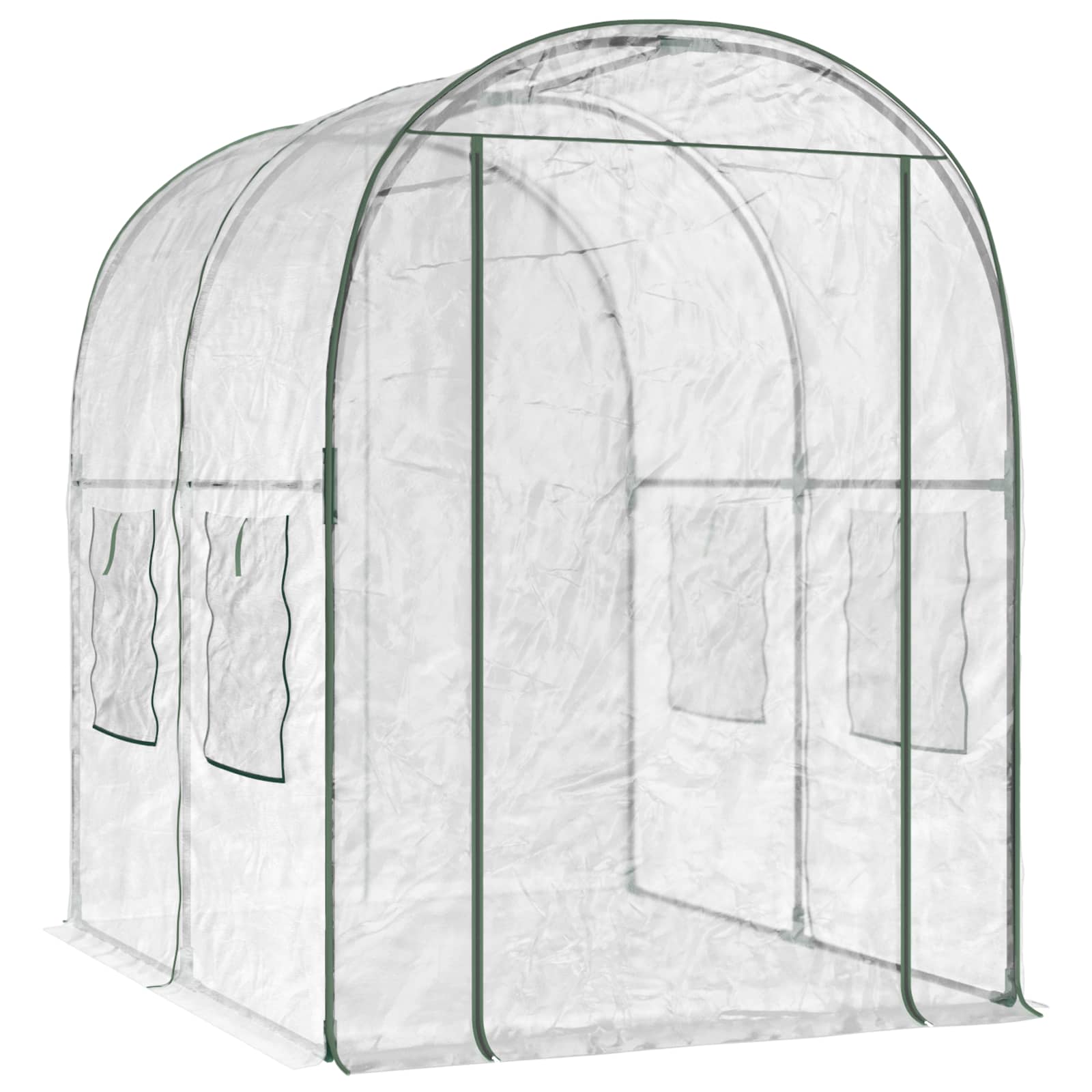 vidaXL Gewächshaus mit Rahmen 160 x 200 x 192,5 cm PVC Transparent