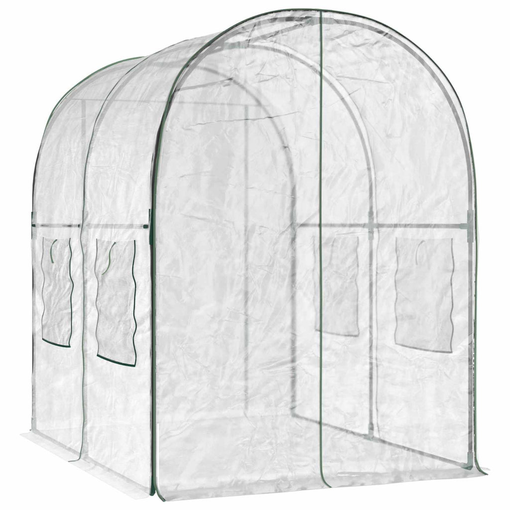 vidaXL Gewächshaus mit Rahmen 160 x 200 x 192,5 cm PVC Transparent