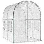 vidaXL Gewächshaus mit Rahmen 160 x 200 x 192,5 cm PVC Transparent