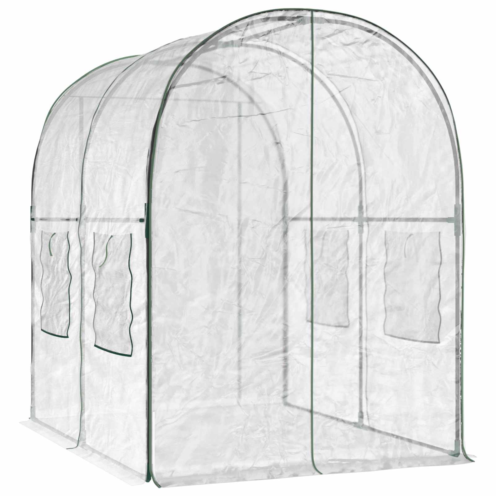 vidaXL Gewächshaus mit Rahmen 160 x 200 x 192,5 cm PVC Transparent