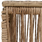 vidaXL Gartentisch Beige und Schwarz 55 x 55 x 37 cm
