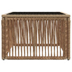 vidaXL Gartentisch Beige und Schwarz 55 x 55 x 37 cm