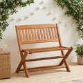 vidaXL Kinderbank Braun 61 x 38 x 57 cm Massives Eukalyptus Holz