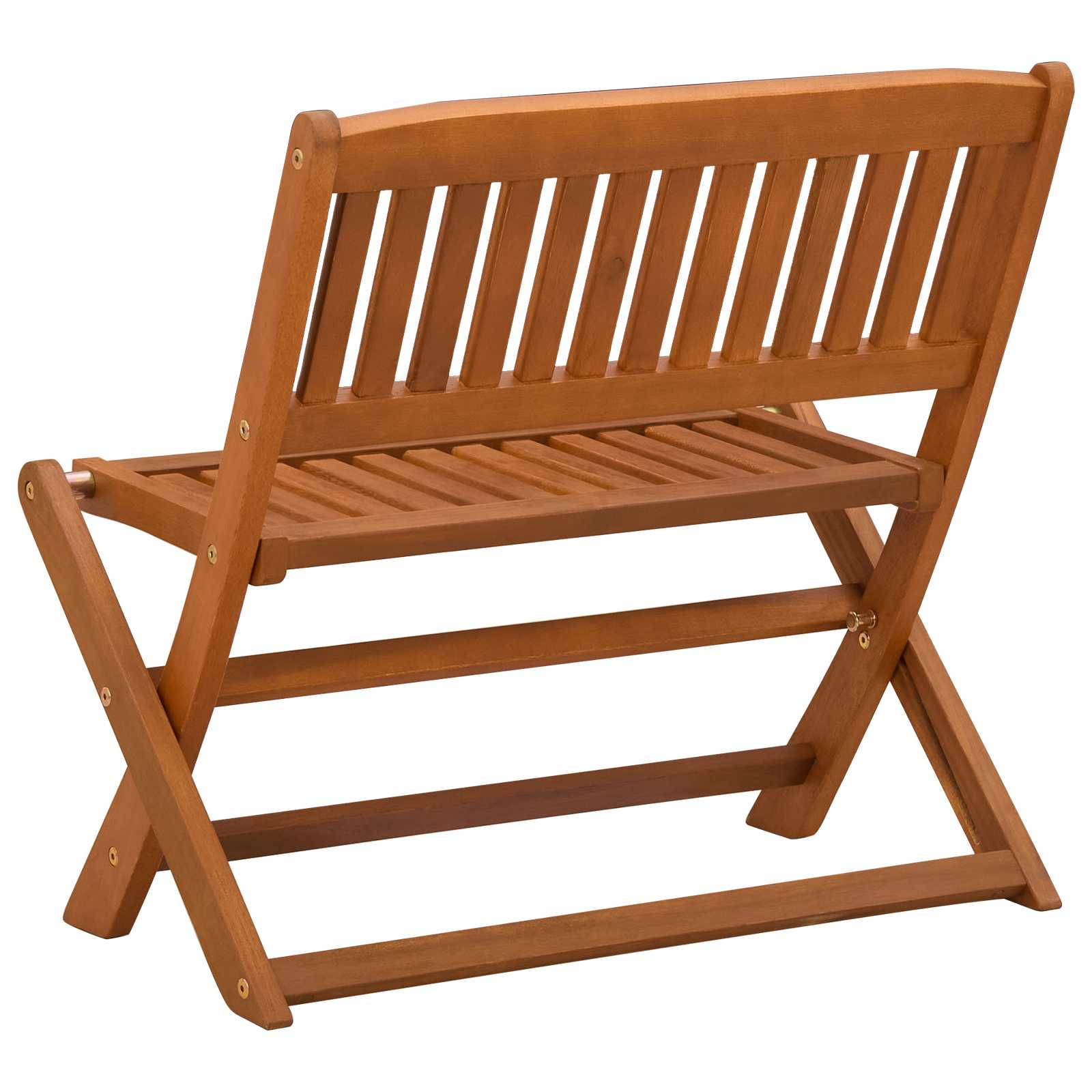 vidaXL Kinderbank Braun 61 x 38 x 57 cm Massives Eukalyptus Holz