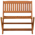 vidaXL Kinderbank Braun 61 x 38 x 57 cm Massives Eukalyptus Holz