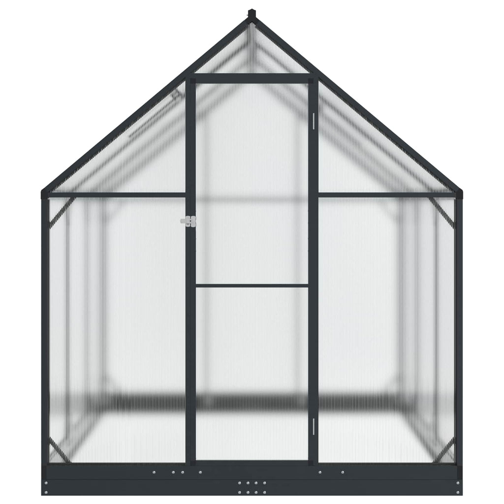 vidaXL Garten Gewächshaus mit Tür Anthrazit 183,5 x 183,5 x 207 cm