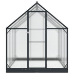 vidaXL Garten Gewächshaus mit Tür Anthrazit 183,5 x 183,5 x 207 cm