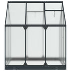vidaXL Garten Gewächshaus mit Tür Anthrazit 183,5 x 183,5 x 207 cm