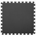 vidaXL Pool Bodenteppich 6 pcs Schwarz 2,16 ㎡ EVA-Schaum