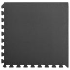 vidaXL Pool Bodenteppich 6 pcs Schwarz 2,16 ㎡ EVA-Schaum