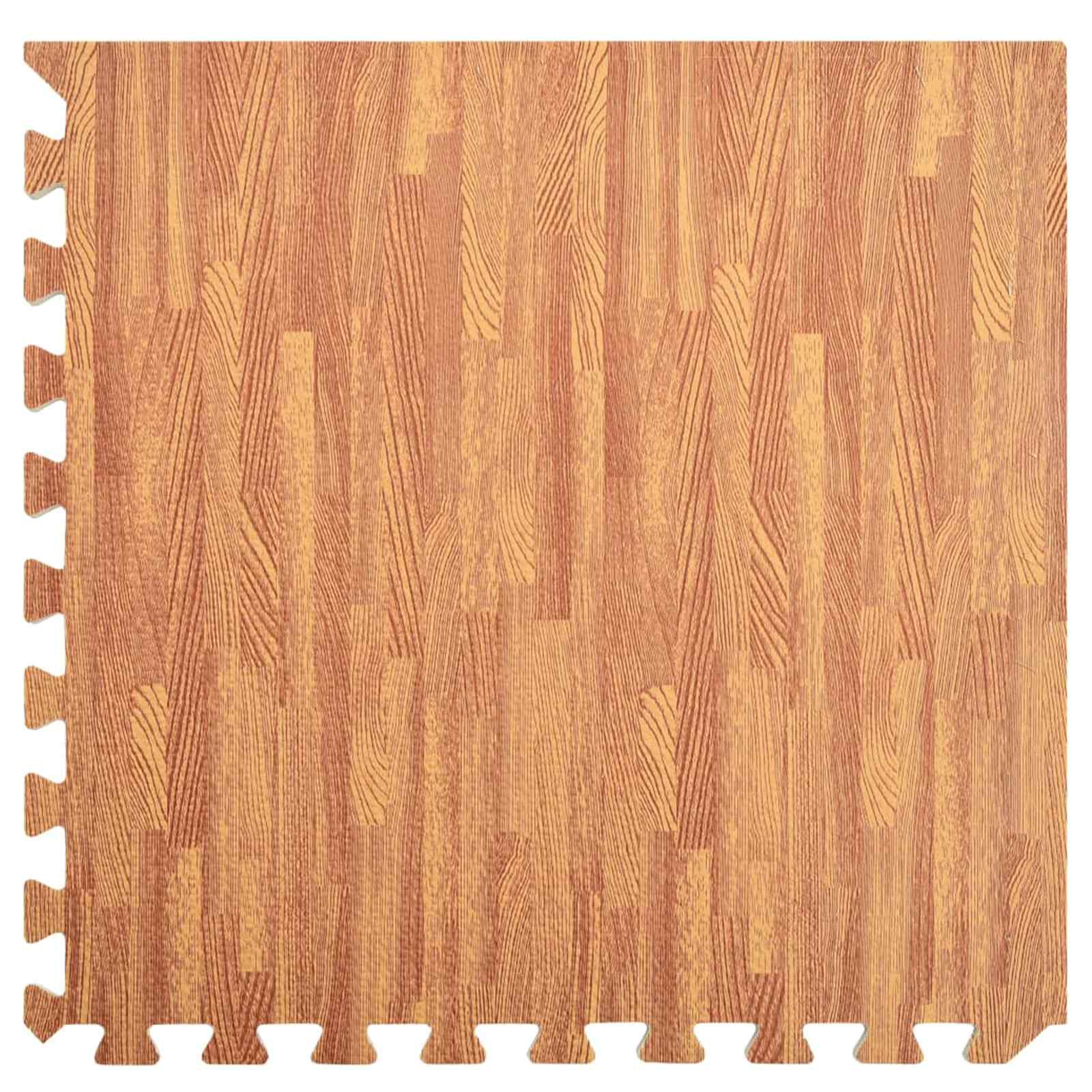 vidaXL Pool Bodenteppich 6 pcs Holz 4,32 ㎡ EVA-Schaum
