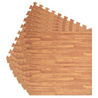 vidaXL Pool Bodenteppich 6 pcs Holz 4,32 ㎡ EVA-Schaum