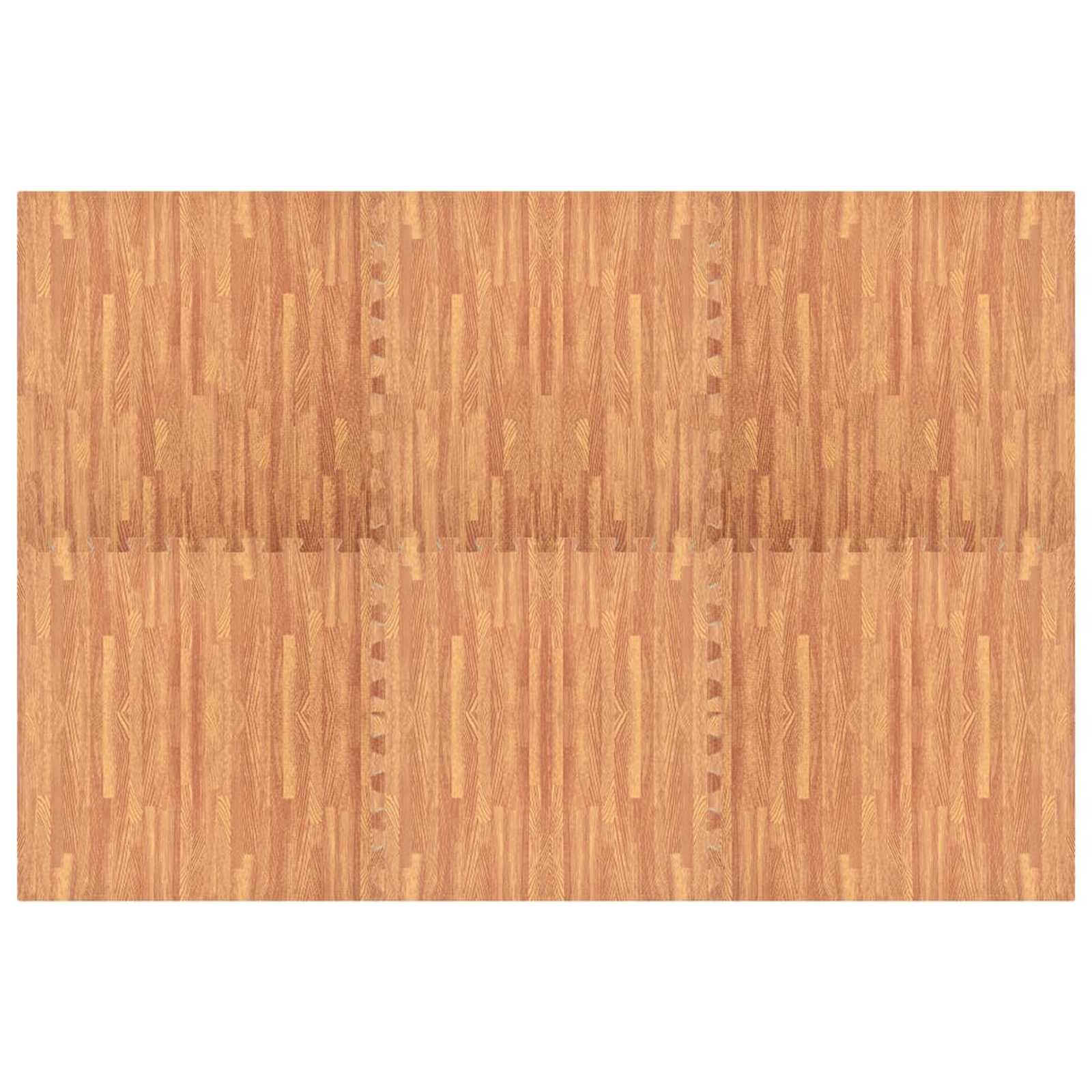 vidaXL Pool Bodenteppich 6 pcs Holz 4,32 ㎡ EVA-Schaum