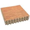 vidaXL Pool Bodenteppich 12 pcs Holz 4,32 ㎡ EVA-Schaum