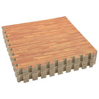 vidaXL Pool Bodenteppich 12 pcs Holz 4,32 ㎡ EVA-Schaum