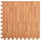 vidaXL Pool Bodenteppich 12 pcs Holz 4,32 ㎡ EVA-Schaum