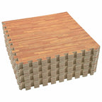 vidaXL Pool Bodenteppich 24 pcs Holz 8,64 ㎡ EVA-Schaum