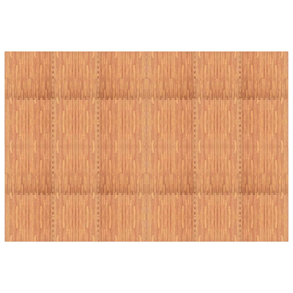 vidaXL Pool Bodenteppich 24 pcs Holz 8,64 ㎡ EVA-Schaum