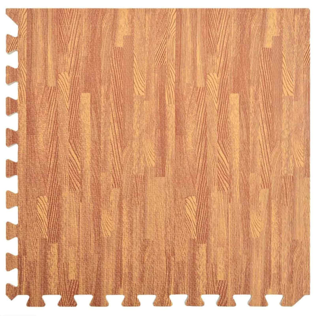 vidaXL Pool Bodenteppich 24 pcs Holz 8,64 ㎡ EVA-Schaum