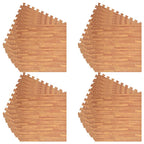 vidaXL Pool Bodenteppich 24 pcs Holz 8,64 ㎡ EVA-Schaum