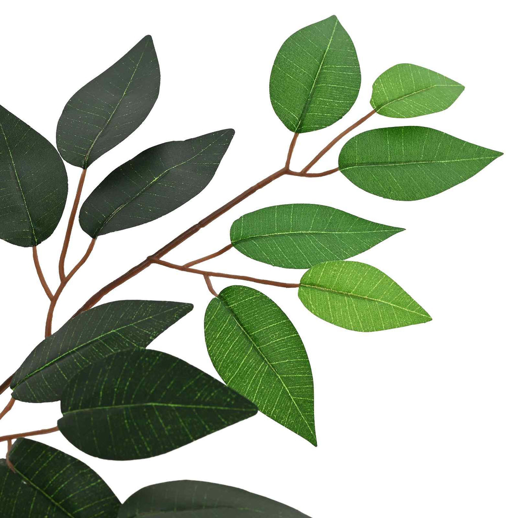 vidaXL Künstliche Ficus-Pflanze Grün 85 x 18 x 160 cm Stoff und Holz