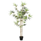 vidaXL Kunstbambusbaum Grün 55 x 16 x 150 cm Stoff und Bambus