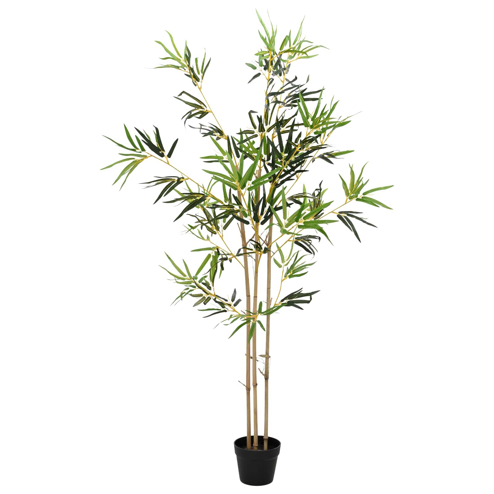 vidaXL Kunstbambusbaum Grün 55 x 16 x 150 cm Stoff und Bambus