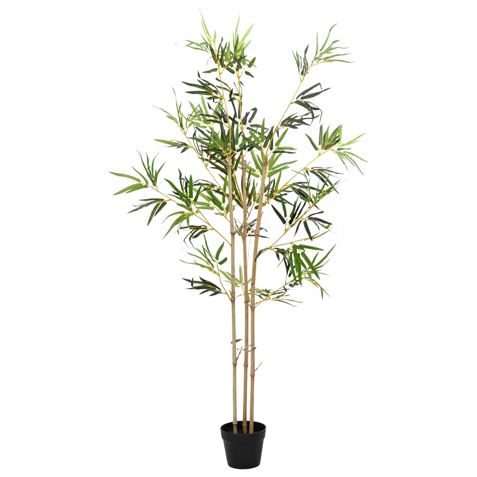 vidaXL Kunstbambusbaum Grün 55 x 16 x 150 cm Stoff und Bambus