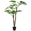 vidaXL Künstliche Monstera Pflanze Grün 70 x 16 x 130 cm