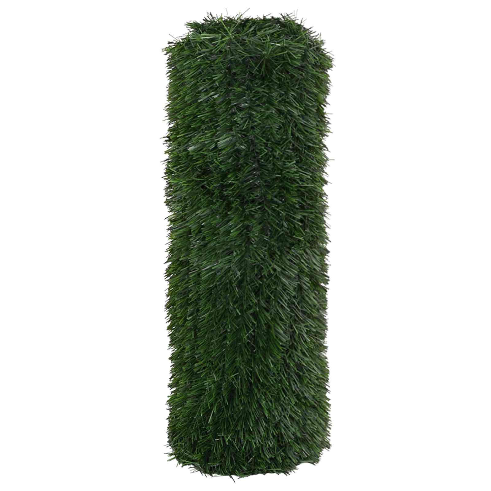 vidaXL Künstlicher Zaun Dunkelgrün 1 x 4 m PVC und Stahl