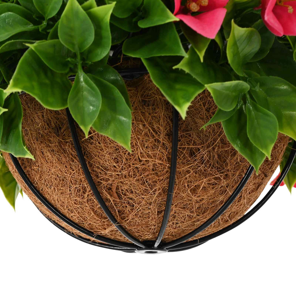 vidaXL Künstliche Blumen Rosig 33 x 33 x 44 cm PE und Stahl