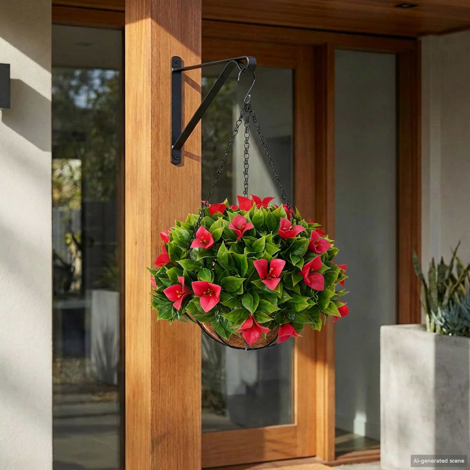 vidaXL Künstliche Blumen Rosig 33 x 33 x 44 cm PE und Stahl