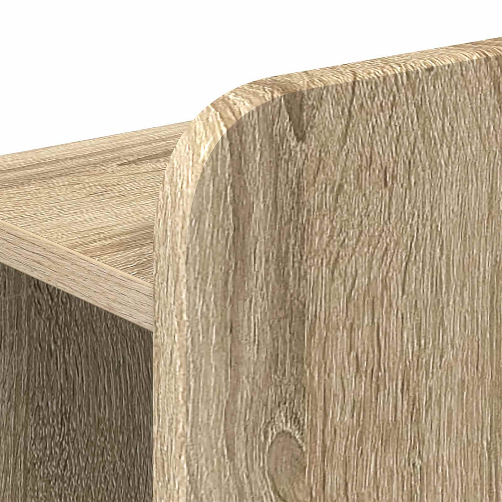 vidaXL Bettgestell mit Stauraum Sonoma-Eiche 75 x 190 cm Holzwerkstoff