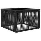 vidaXL Gartensofa-set 5 pcs Schwarz Poly-Rattan